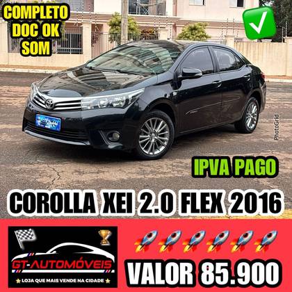 TOYOTA COROLLA 2.0 XEI 16V FLEX 4P AUTOMÁTICO TOYOTA COROLLA 2.0 XEI 16V FLEX 4P AUTOMÁTICO